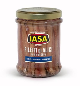 Anchois w oliwie z oliwek, słoik 200g