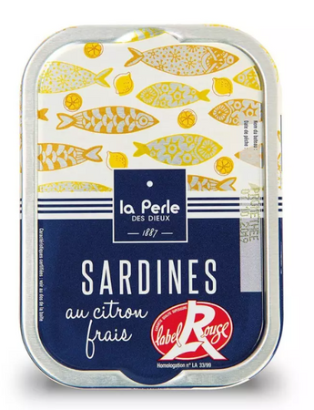Sardynki Label Rouge z cytryną CAŁY KARTON