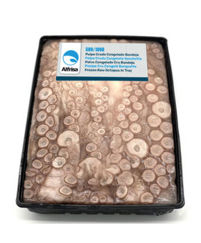 Mrożona surowa ośmiornica na tacce 500-1000