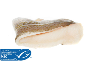 Skrei MSC Filet, ze skórą, trymowany, M/H O/B, 1200+g 5kg / BOX