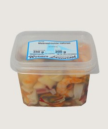 Owoce morza w zalewie naturalnej, Seafood - mix in brine, Opk. 4 x 340g