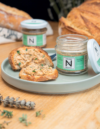 Rillettes z jesiotra z ziołami