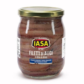 Anchois w oliwie z oliwek, słoik 600g