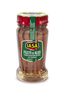 Filety z anchois w ekologicznej oliwie z oliwek extra vergine  słoik 95g