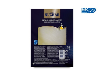 Carpaccio z wędzonego i solonego dorsza w oleju truflowym, Karton 6 x 150g