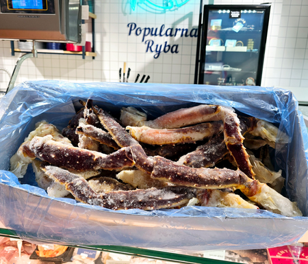 Pojedyńcze odnóża Czerwonego Kraba Królewskiego 1-1.3 kg, całe, surowe, 5kg BOX