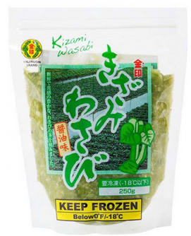 Wasabi Kizami, mrożone siekane z Japonii opk. 250g 1 KARTON