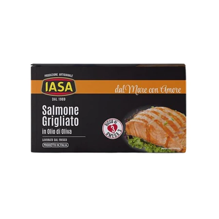 Łosoś grilowany 3 plastry w oliwie z oliwek Gr. 80, opk. 240g