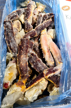 Pojedyńcze odnóża Czerwonego Kraba Królewskiego 1-1.3 kg, całe, surowe, 5kg BOX