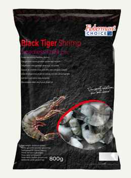 Krewetka Black Tiger HLSO EP RC 16/20, IQF 80%, 10 x 800g BOX