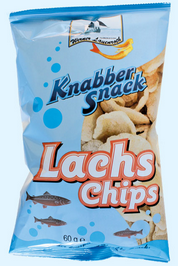 Prażynki z łososia, Lachs Chips, Opk. 20 x 60g
