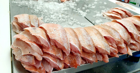 Rotbarschfilet - Karmazyn Atlantycki Filet bez Skóry O/H, 120+kg, 5kg BOX
