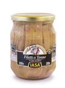 Filety z tuńczyka żółtopłetwego w oliwie z oliwek, słoik 540 g 